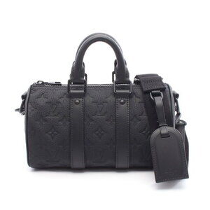 Louis Vuitton Keepall Bandouliere Handbag Taurillon Black
